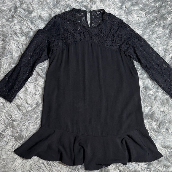 Zara Dresses & Skirts - Zara Black Lace Top